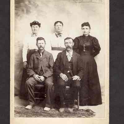 Photograph of 5 unknown people