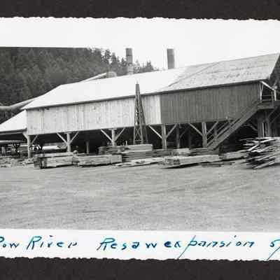 Photograph of Row River Resaw expansion