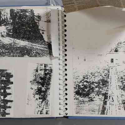 Pages 18 and inside back cover without newspaper clipping covering it