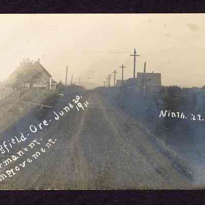 Photograph of the Permanent Improvement Ninth St, date 1911