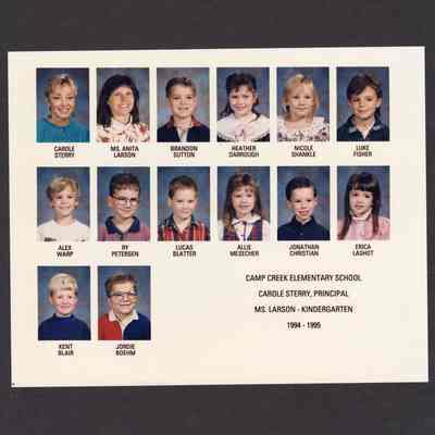 Photograph of Student Body, Camp Creek Elementary School, circa 1994-1995