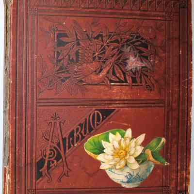 Scrapbook created by Virginia Reynolds, circa 1800s - 1900s