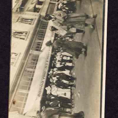 Photograph of a Post Card of an early Springfield Parade around 1912.