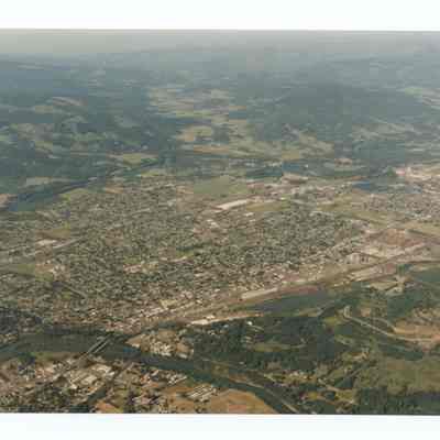 Aerial photograph of Springfield, view from Southwest to Northeast, circa 1980