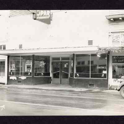 Photograph of Spar business storefront, undated