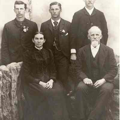 Photograph of the Warner family, circa 1878-1882