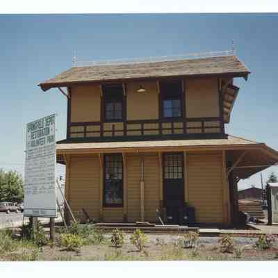 Photograph of the Springfield Depot Restoration, 1991