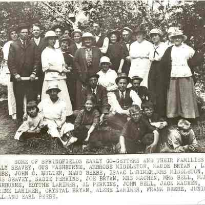 Photograph of Early Springfield Residents, Springfield, Oregon, date unknown