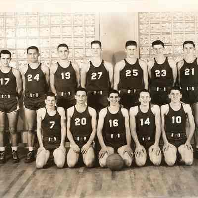 Photograph of basketball team, date unknown