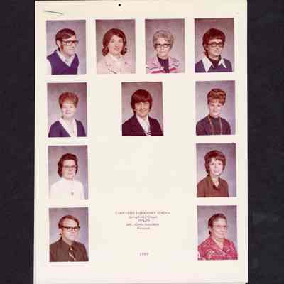 Photograph, Camp Creek Elementary, Staff, 1974-1975.