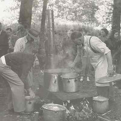 Photograph of Springfield High School Faculty Picnic, circa 1940s
