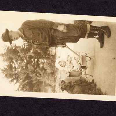 Photograph of unknown man and child, undated