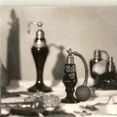 Photograph of Antique Perfume Bottles, undated