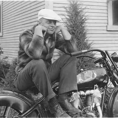 Wayne Hayes on Motorcycle