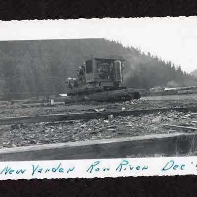 Photograph of new yarder at Row River