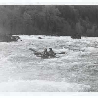 Photograph of the White Water Parade, McKenzie River, circa 1969