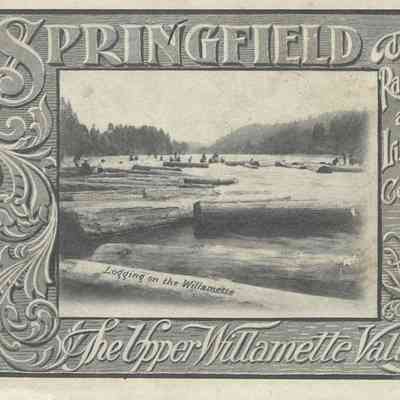 Informational booklet on Springfield and Willamette Valley area, circa 1910