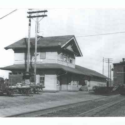 Photograph of the Springfield Train Depot, 1950