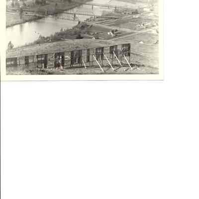 Photograph of three bridges over Willamette, from Willamette Heights, Oregon, 1911.