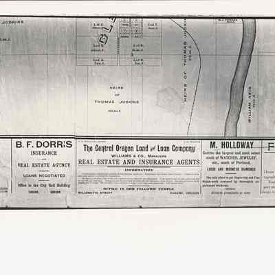 Photograph of Plat of Glenwood and Springfield Area