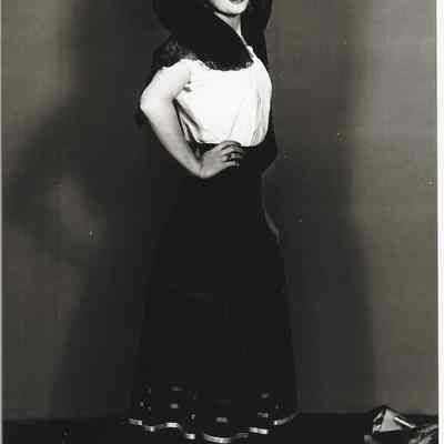 Springfield High Spanish costumed Senorita 1940s