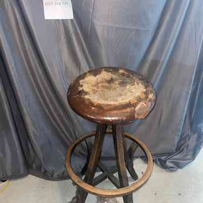 Wooden Stool, circa 1940s
