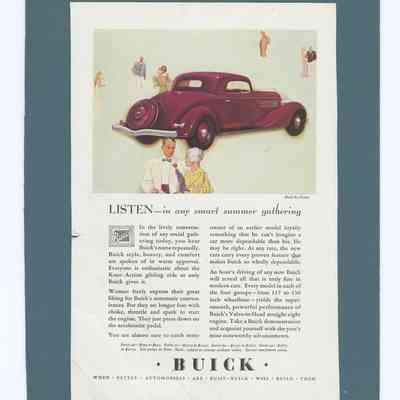 Buick Automobile Advertisements, 1935-1974