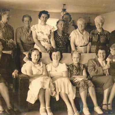 Photograph of Pleasant Hill Ladies Club, Pleasant Hill, Oregon, 1935