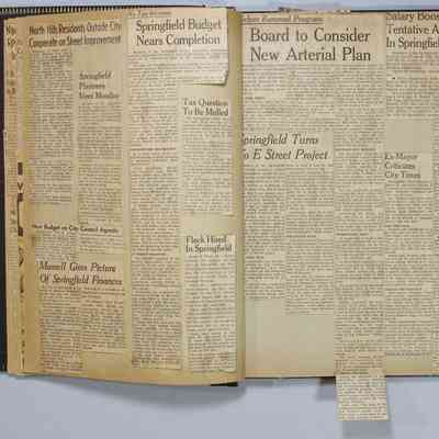 Pages 8-9 newspaper clipping unfolded
