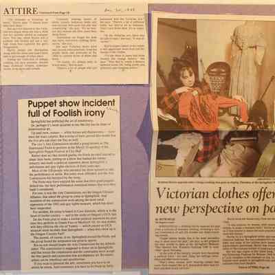 loose newspaper clippings