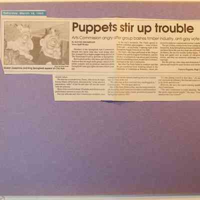 loose newspaper clippings