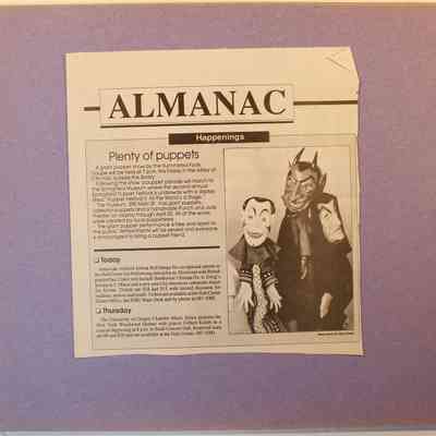 loose newspaper clippings