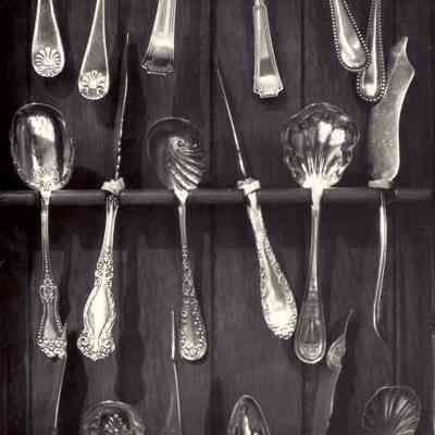 Photograph of Old Silver Spoons, undated