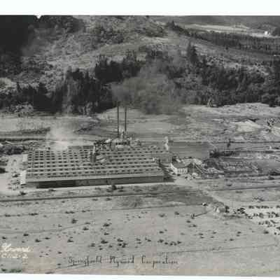 Aerial photograph of Springfield Plywood Company, circa 1946