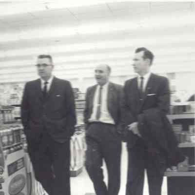 Photograph of B.J. Rogers at Mayfair Store Opening, Springfield, Oregon, Undated