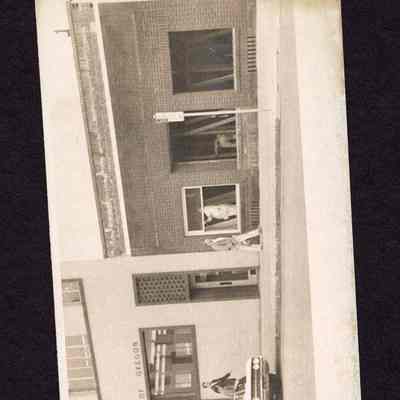 Photograph of building under construction, undated