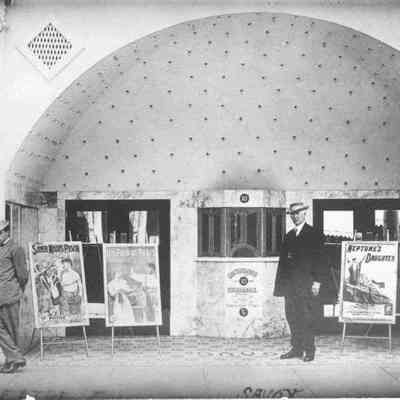 Photograph of the Savoy Theater ticket office, Eugene, Oregon