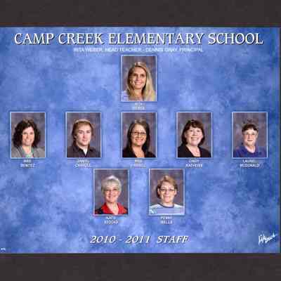 Photograph, Camp Creek Elementary, Staff, 2010-2011.