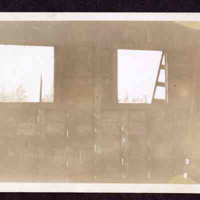 Photograph of the inside of a building, date unknown