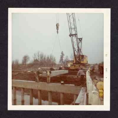 Photograph of Bridge Project near Greenhill Road (Eugene), undated