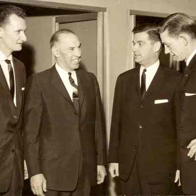 Photograph of Ken Omlid, Howard Beldon, Mark Hatfield, and Monte Montgomery