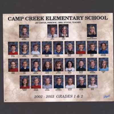 Photograph, Camp Creek Elementary, Grades 1 and 2, 2002-2003.