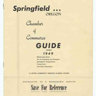 Springfield Chamber of Commerce Informational Guide, 1949
