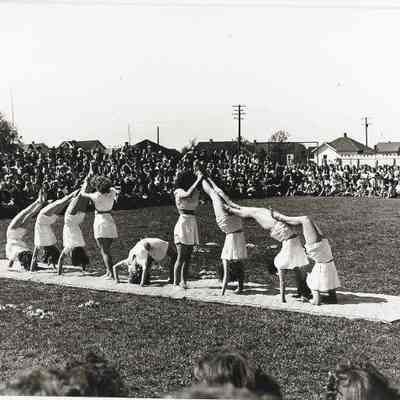 Photograph of Springfield High School Cheerleaders, Springfield, Oregon, circa 1940s