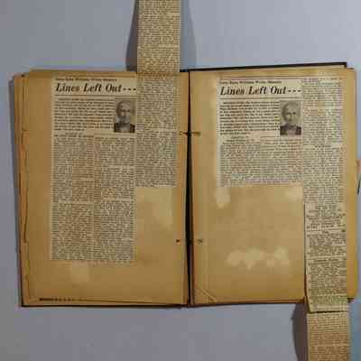 Pages 18 and 19 newspaper clippings unfolded