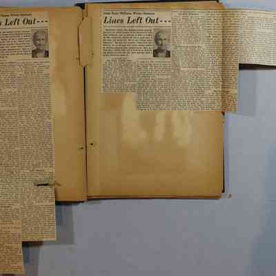 Pages 22 and 23 newspaper clippings unfolded