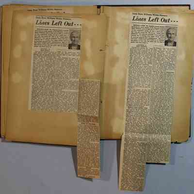 Pages 24 and 25 newspaper clipping unfolded