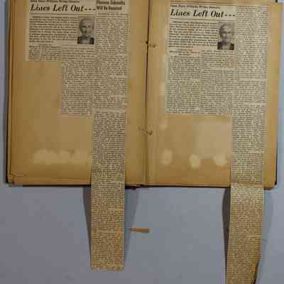 Pages 26 and 27 newspaper clippings unfolded