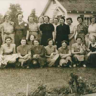 Photograph of the Senior Mother's Club, Wendling, Oregon