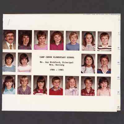 Photograph, Camp Creek Elementary, 1984-1985.